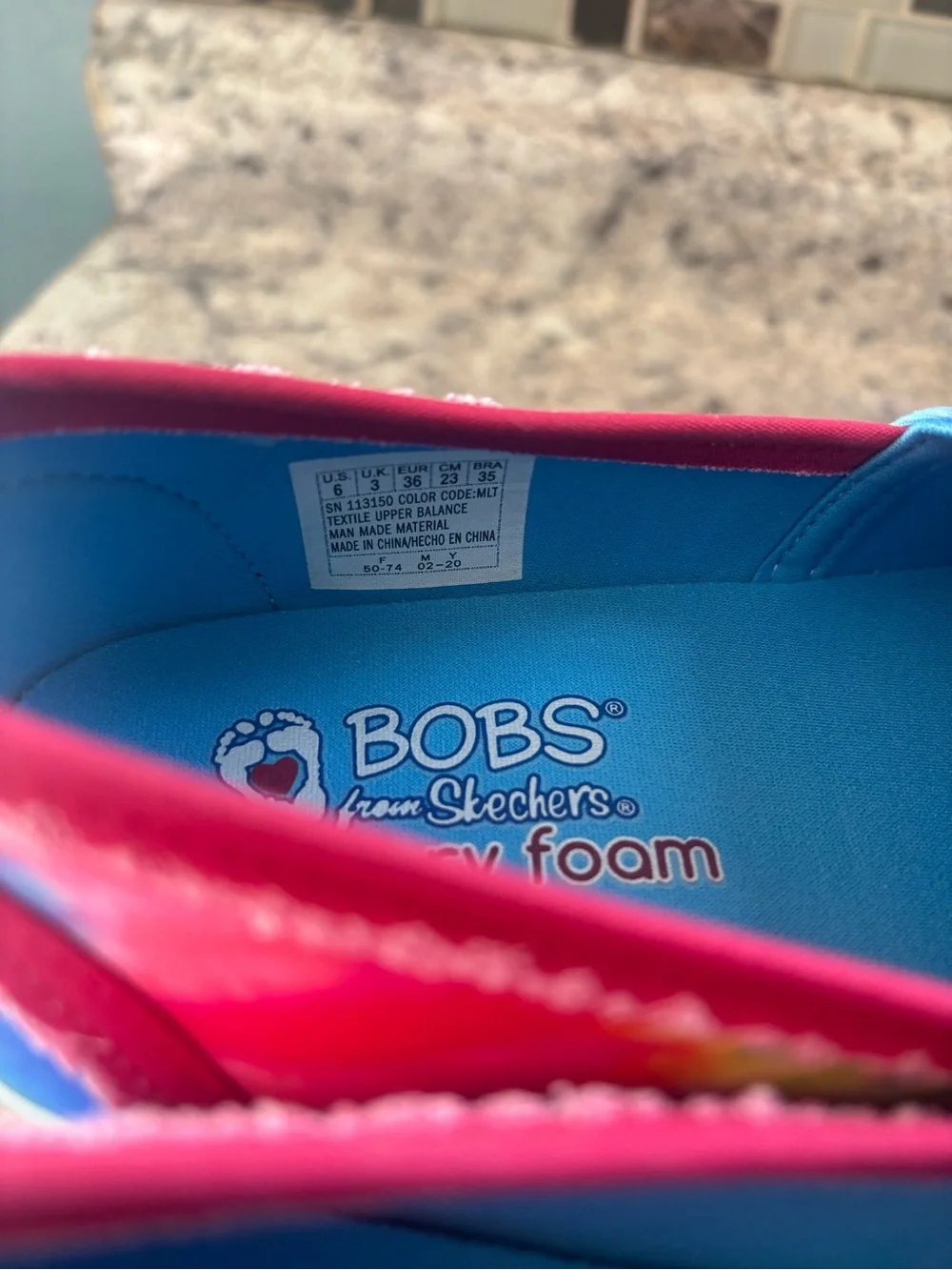 Bobs memory foam slip ons